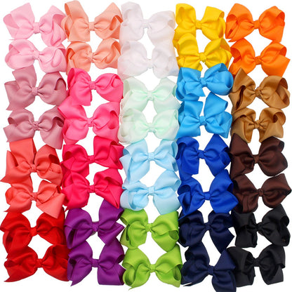 40PCS 4.5 Inch Hair Bows for Girls 