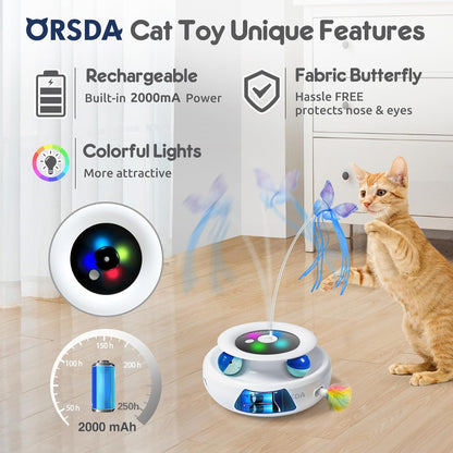 Cat Toy, 3-In-1 Automatic Interactive