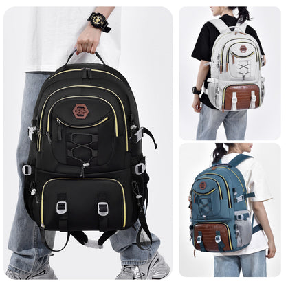 Oxford Cloth Backpack with Laptop Compartment