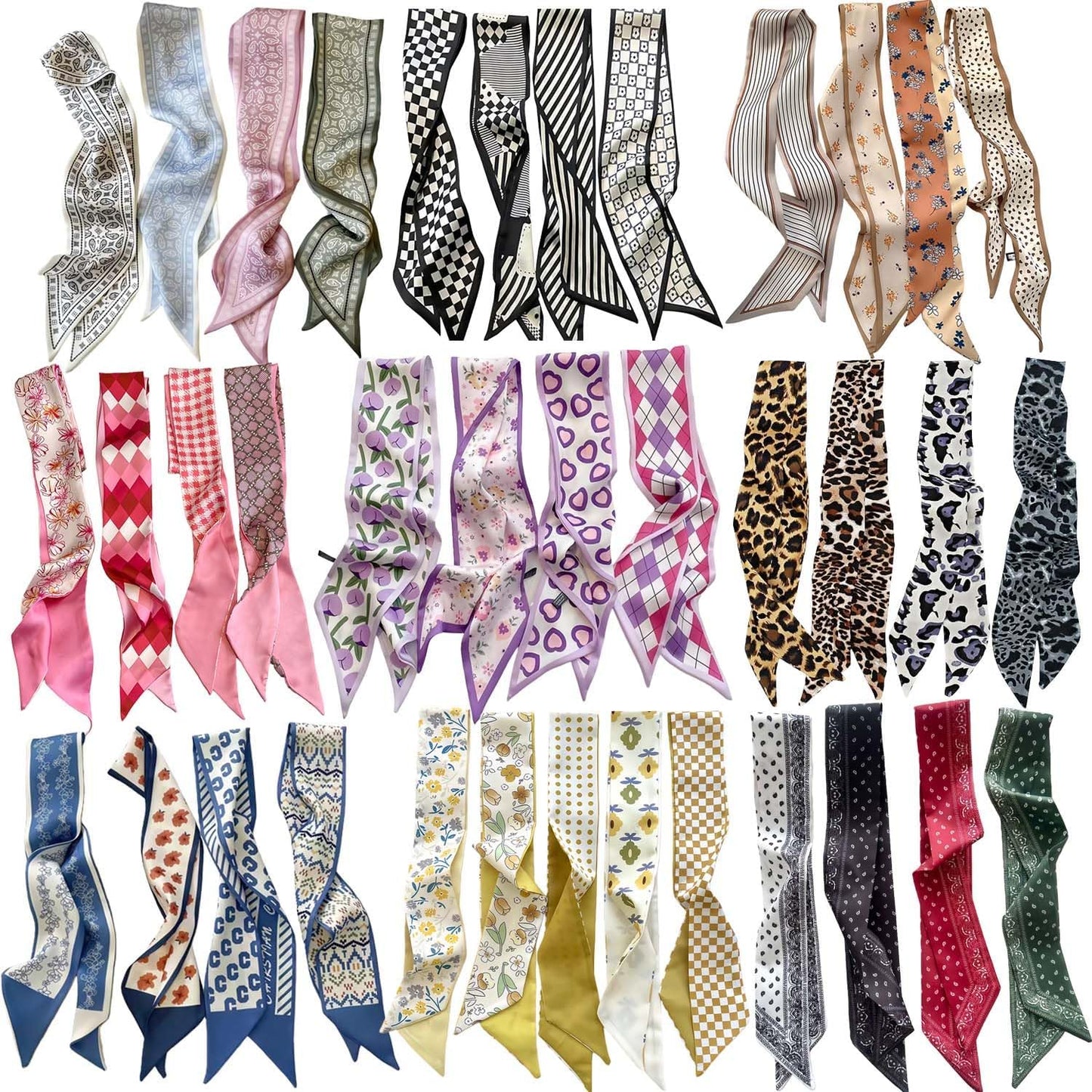 24PCS Fashion Scarves for Women 