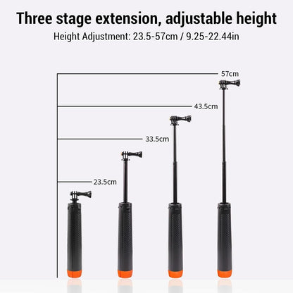4 in 1 Selfie Stick Floating Hand Grip