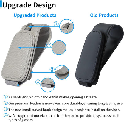 2 Packs Magnetic Sunglass Holder for Car