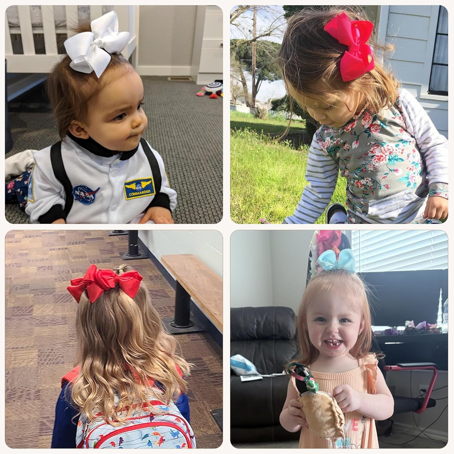 40PCS 4.5 Inch Hair Bows for Girls 