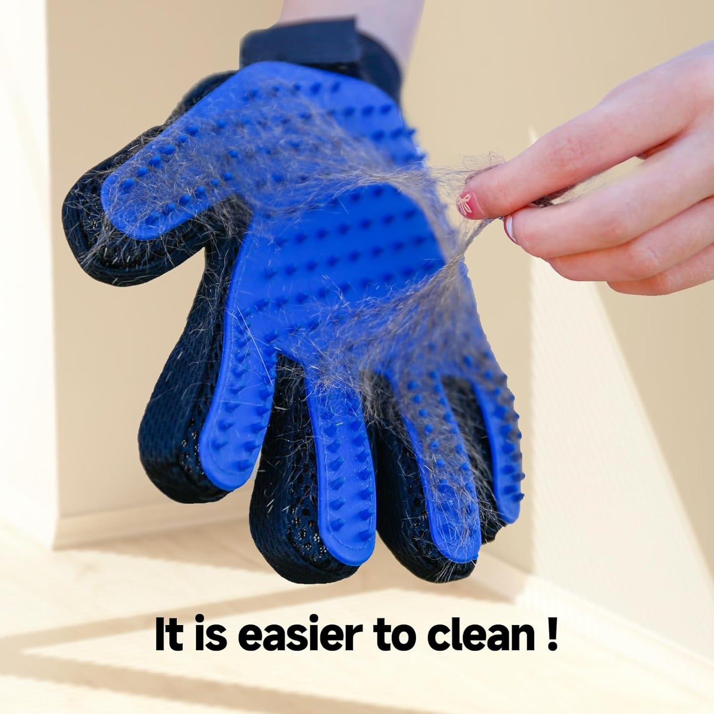 Pet Hair Removal Glove for Dogs & Cats