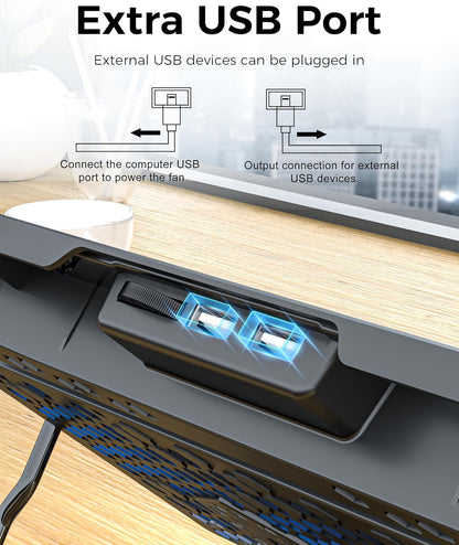 Laptop Cooling Pad 5 Fans up to17.3 Inch