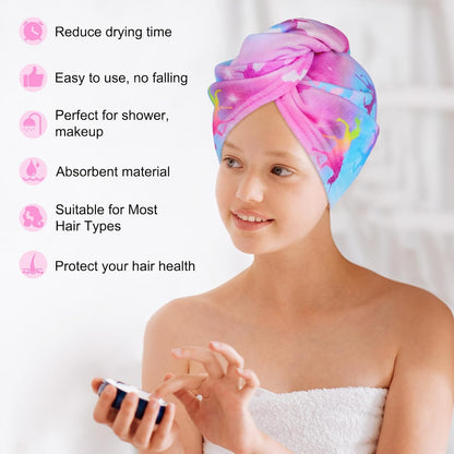 Microfiber Hair Towel Wrap for Kids