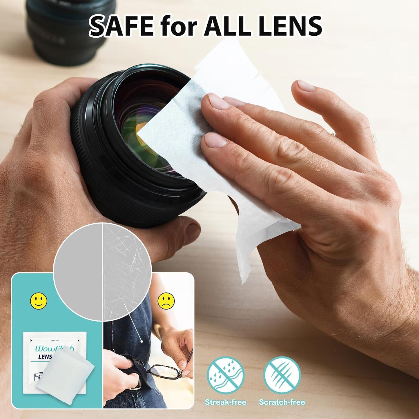 600 Count Lens Wipes for Eyeglasses