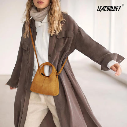 Women'S Suede Bag Small Top Handle 