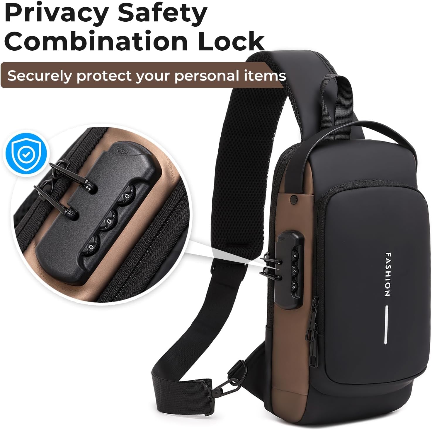 Sling Bag for Men | Anti-Theft Crossbody