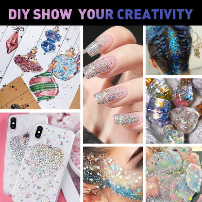 14 Colors Body Glitter,Face Hair Glitter