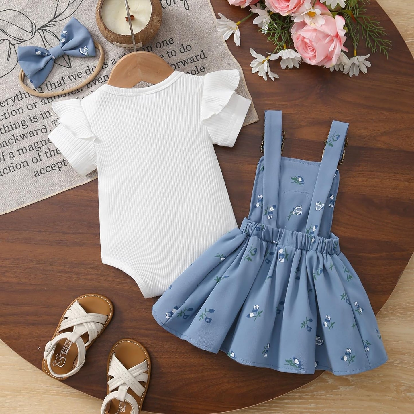 Newborn Baby Girl Summer Overall Dress 