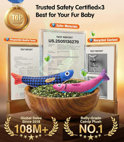 Cat Toys With[5000Mg A+Natural Catnip