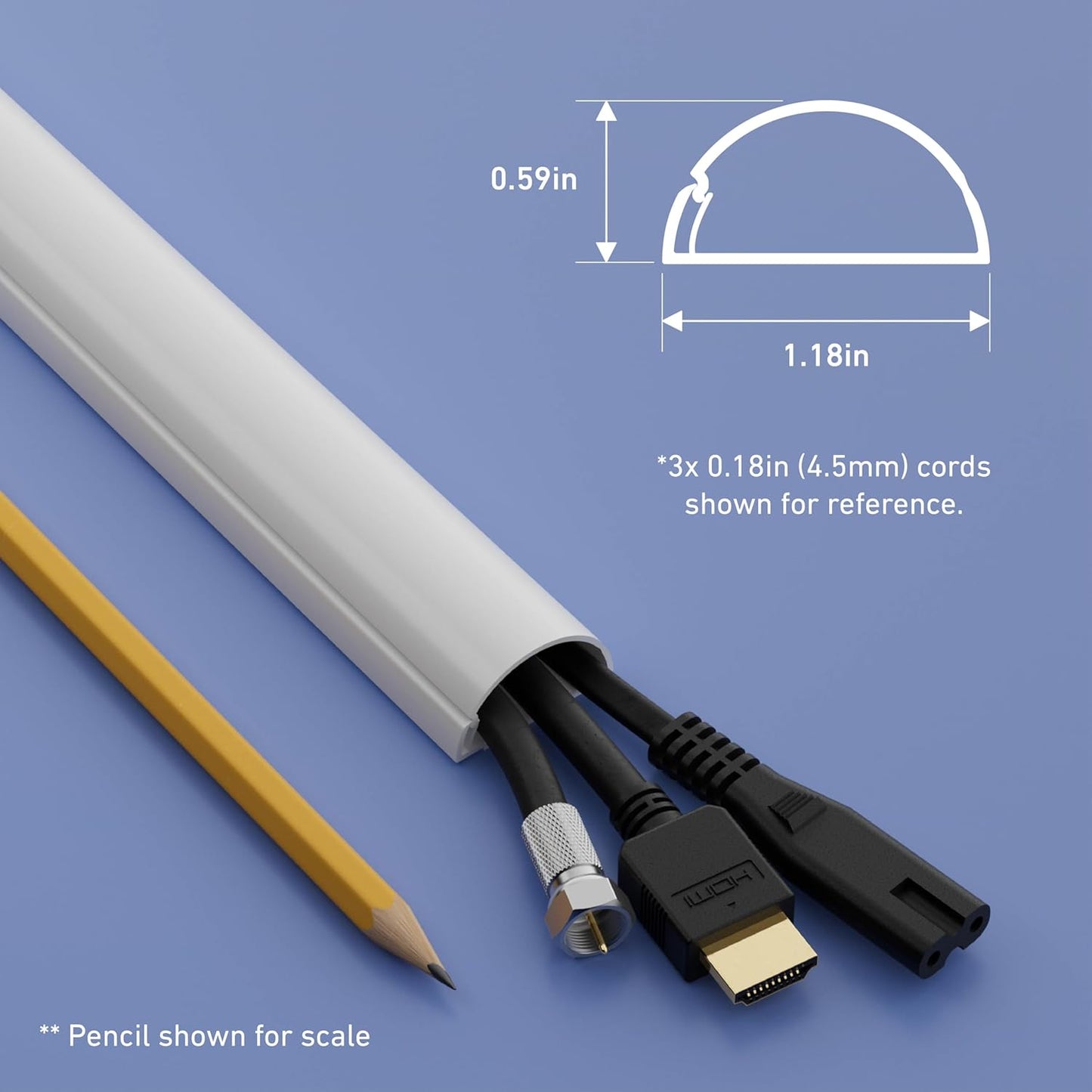157In Cord Cover Kit, Self-Adhesive Wire