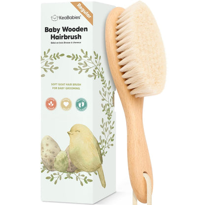Wooden Baby Hair Brush for Toddler Girls