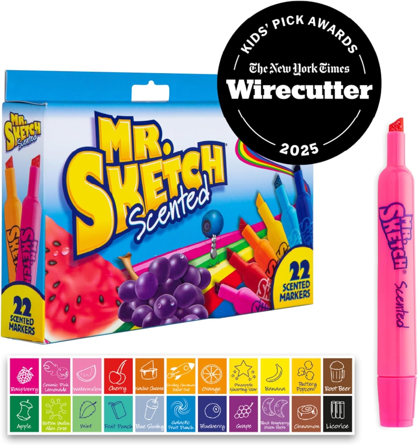 Scented Markers, Chisel Tip, Assorted