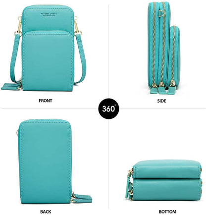 Small Leather Crossbody Bag for Women 