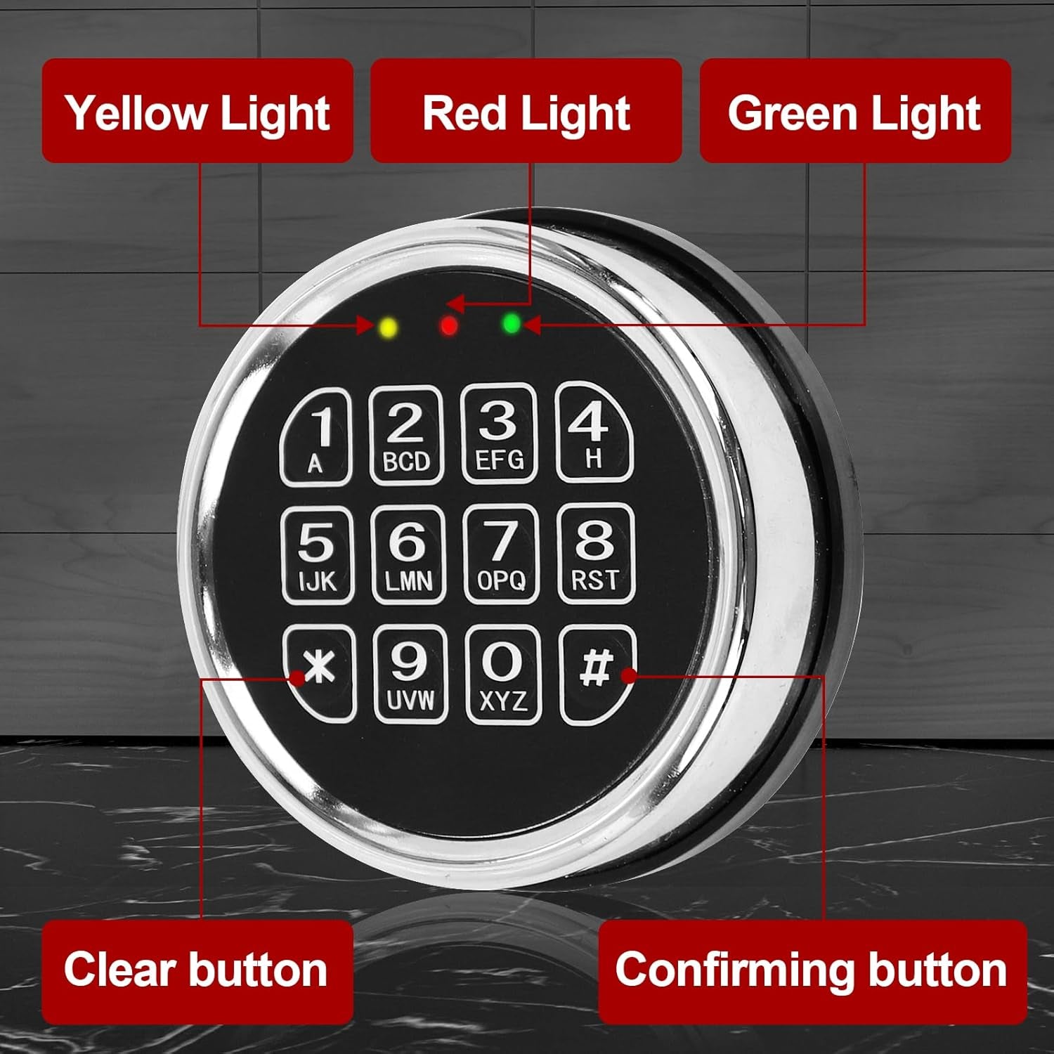 Gun Safe Lock with Solenoid, Electronic