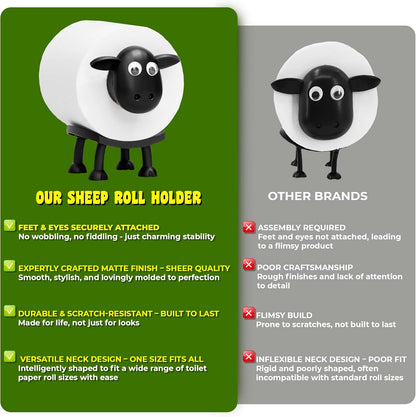 Sheep Toilet Roll Holder, Free Standing 