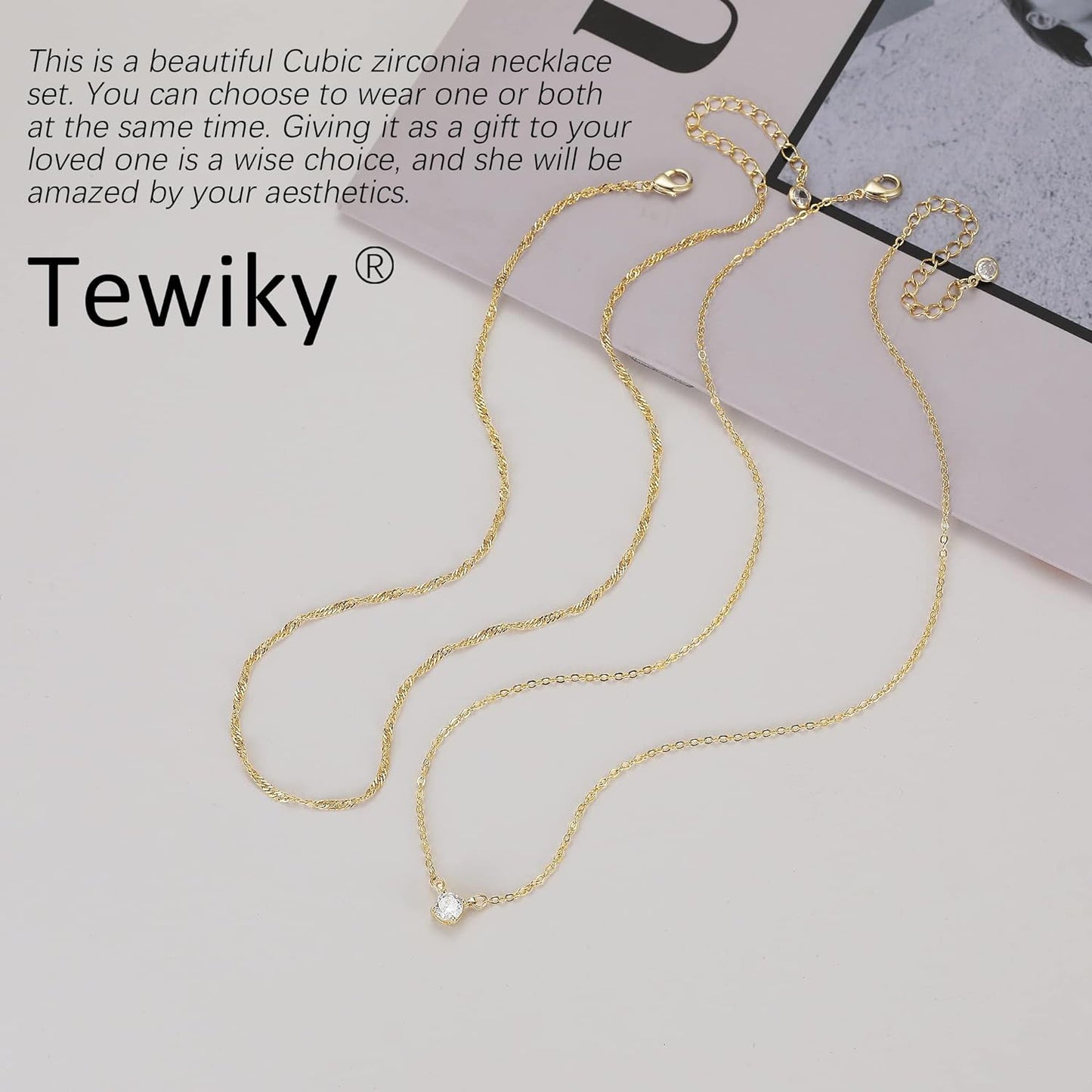 Dainty 14K Gold Plated/Silver Cubic