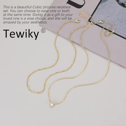 Dainty 14K Gold Plated/Silver Cubic