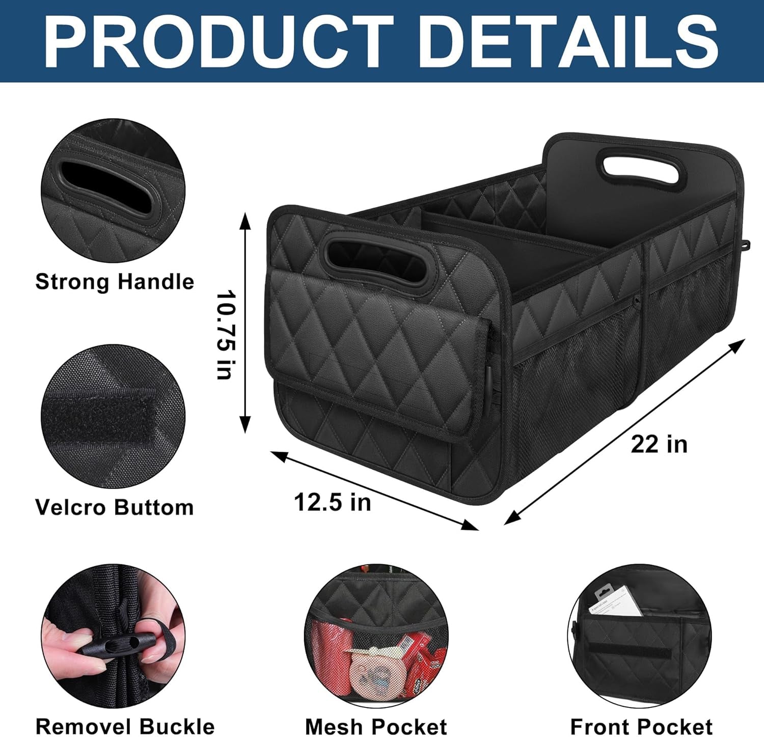 Car Trunk Organizer for SUV Car 