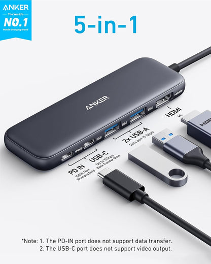 USB C Hub, 5-In-1 USBC to HDMI Splitter