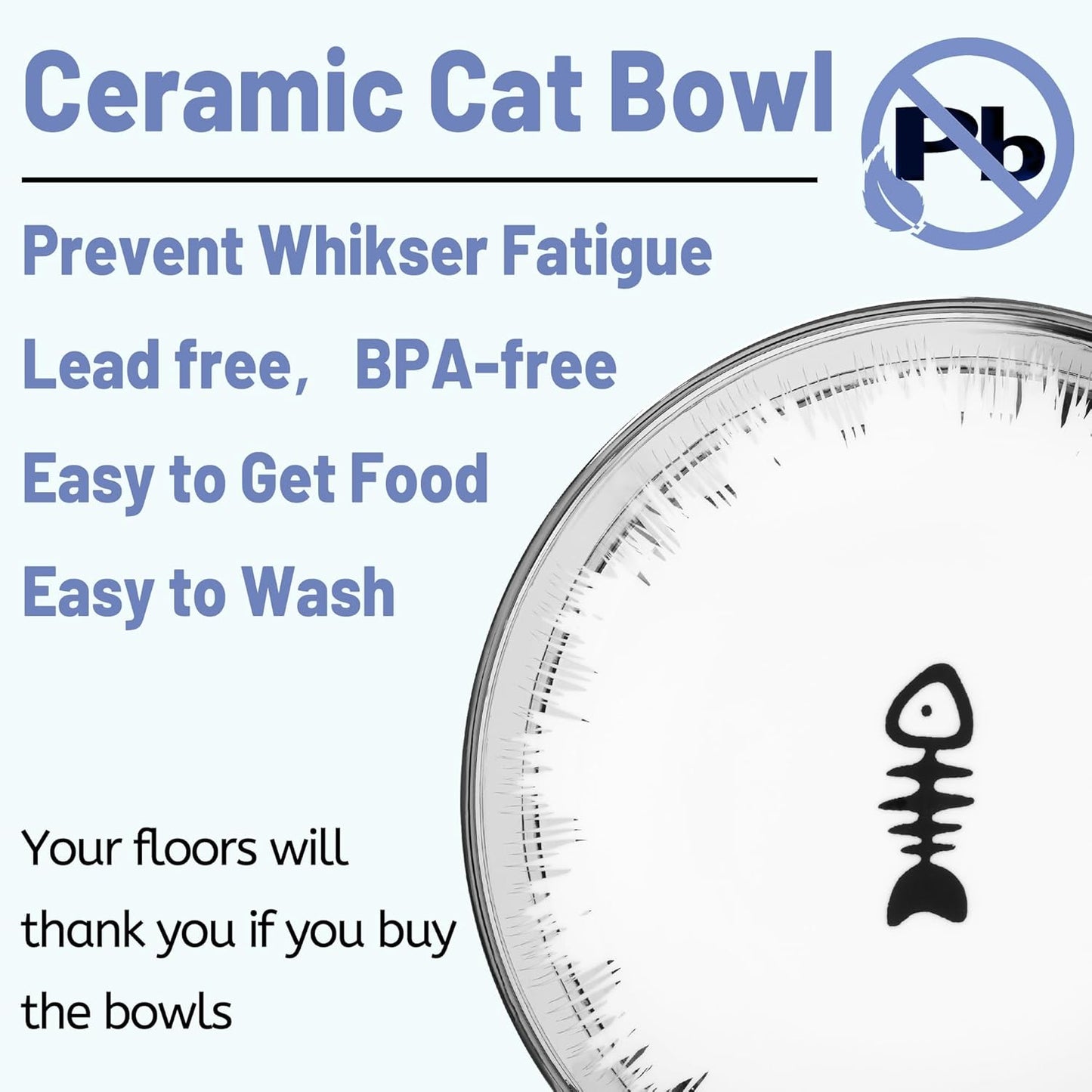 Cat Bowls, Elevated Bowl, Raised Ceramic