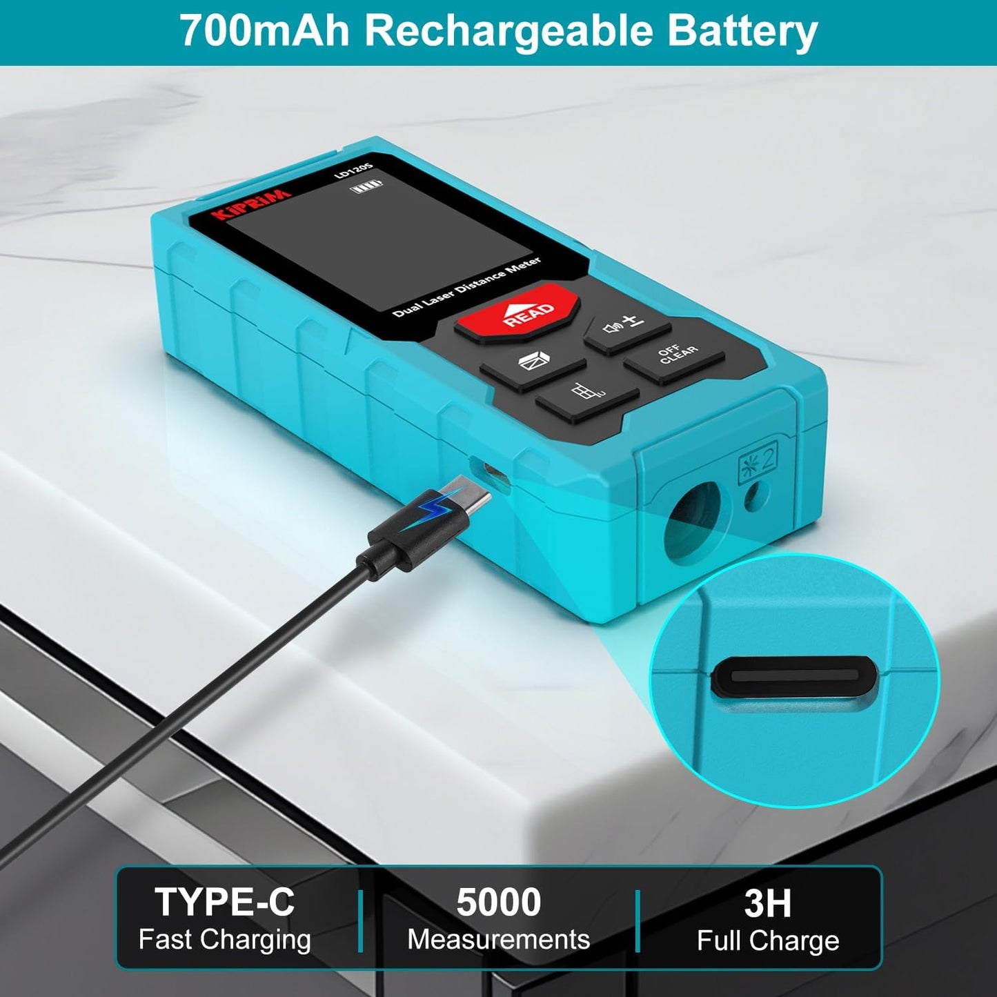 393Ft Dual Laser Distance Measuring Tool