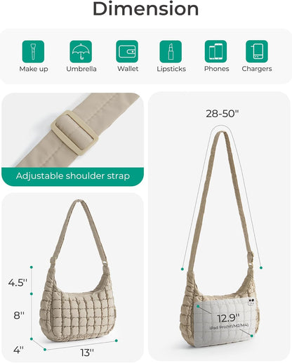 Quilted Crossbody Bag for Women