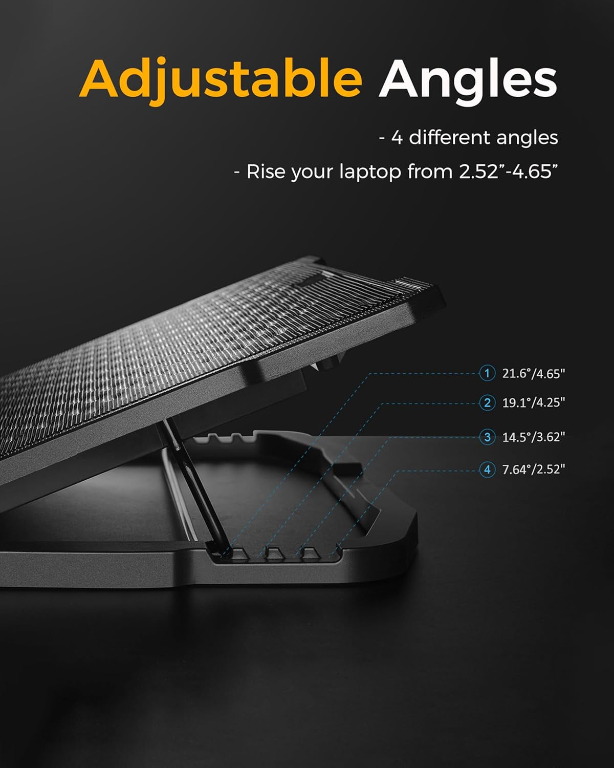 Laptop Cooling Pad 5 Fans up to17.3 Inch