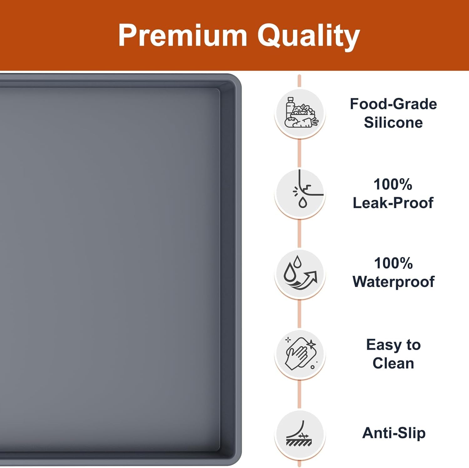 Extra Thick Silicone Mat Waterproof 