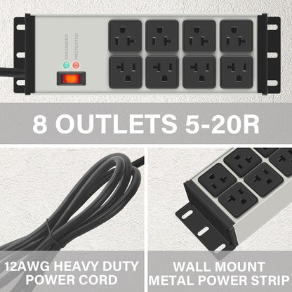 Heavy Duty Power Strip Surge Protector