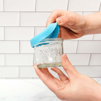 Glass Baby Food Storage Jars W/Silicone