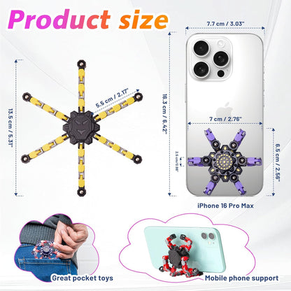 Transformable Fidget Spinners Toys 4 Pcs