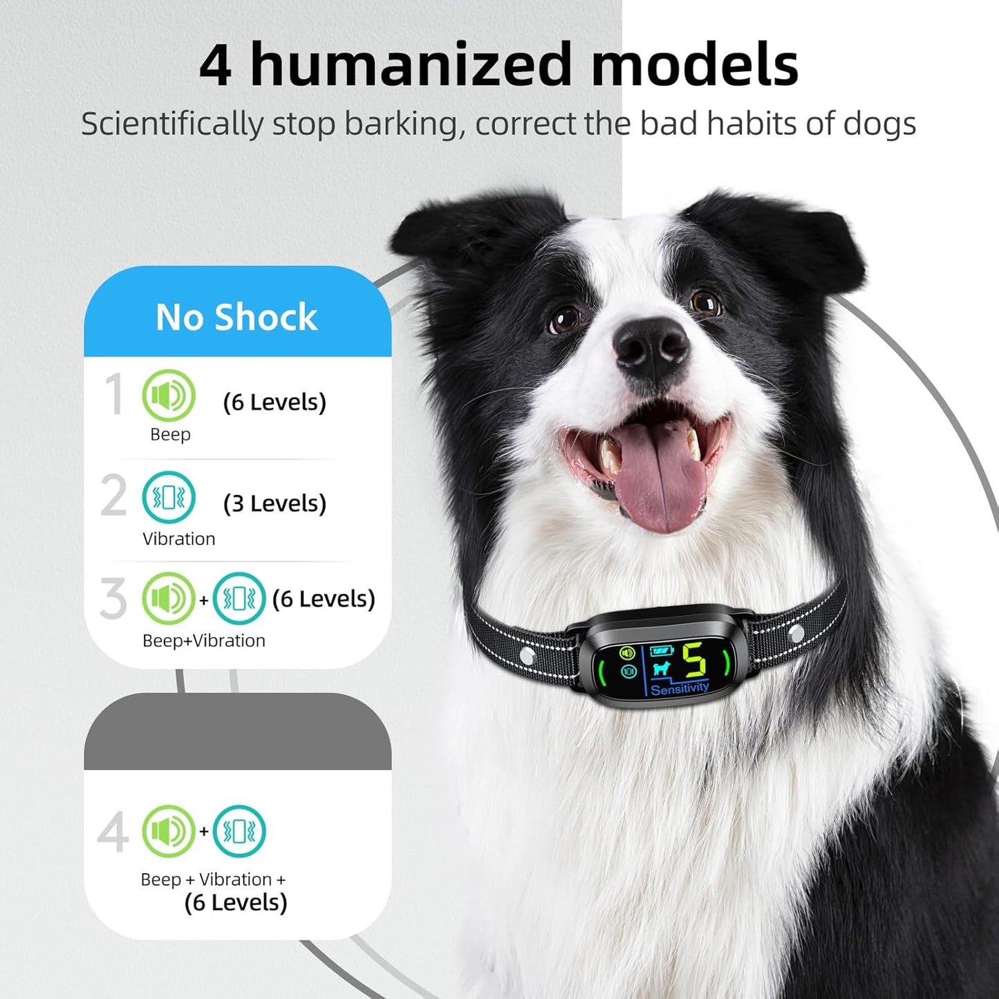 Dog Bark Collar Rechargeable Smart Collar