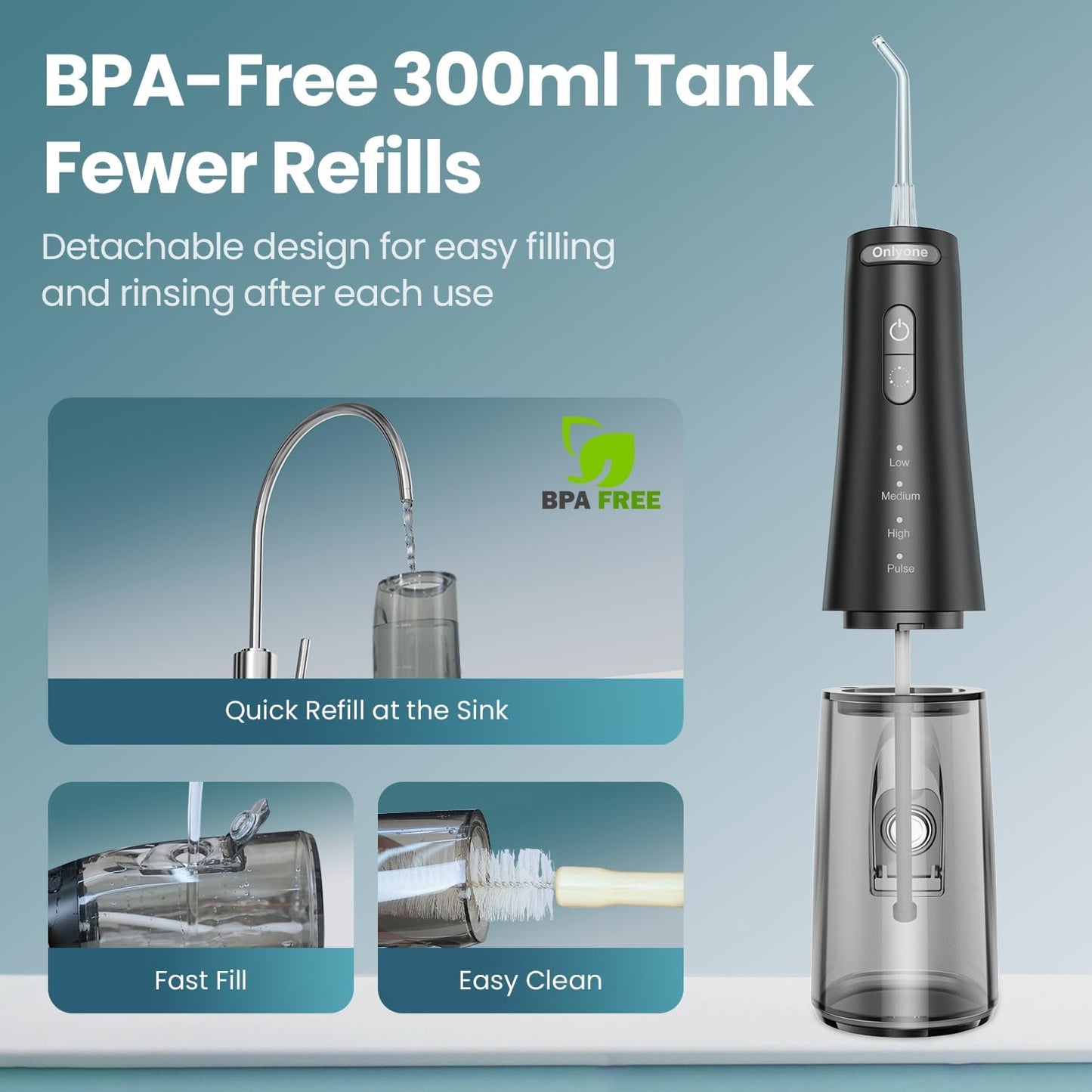 Rechargeable Cordless Water Flosser 