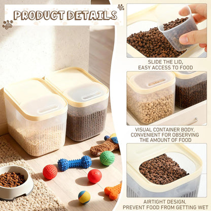 2 Pack Airtight Dog Food Storage 