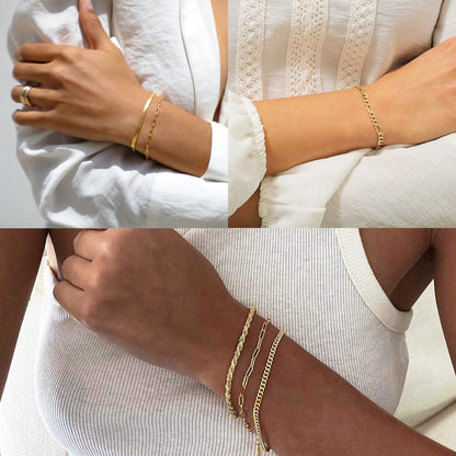 14K Gold Plated Bracelets for Women
