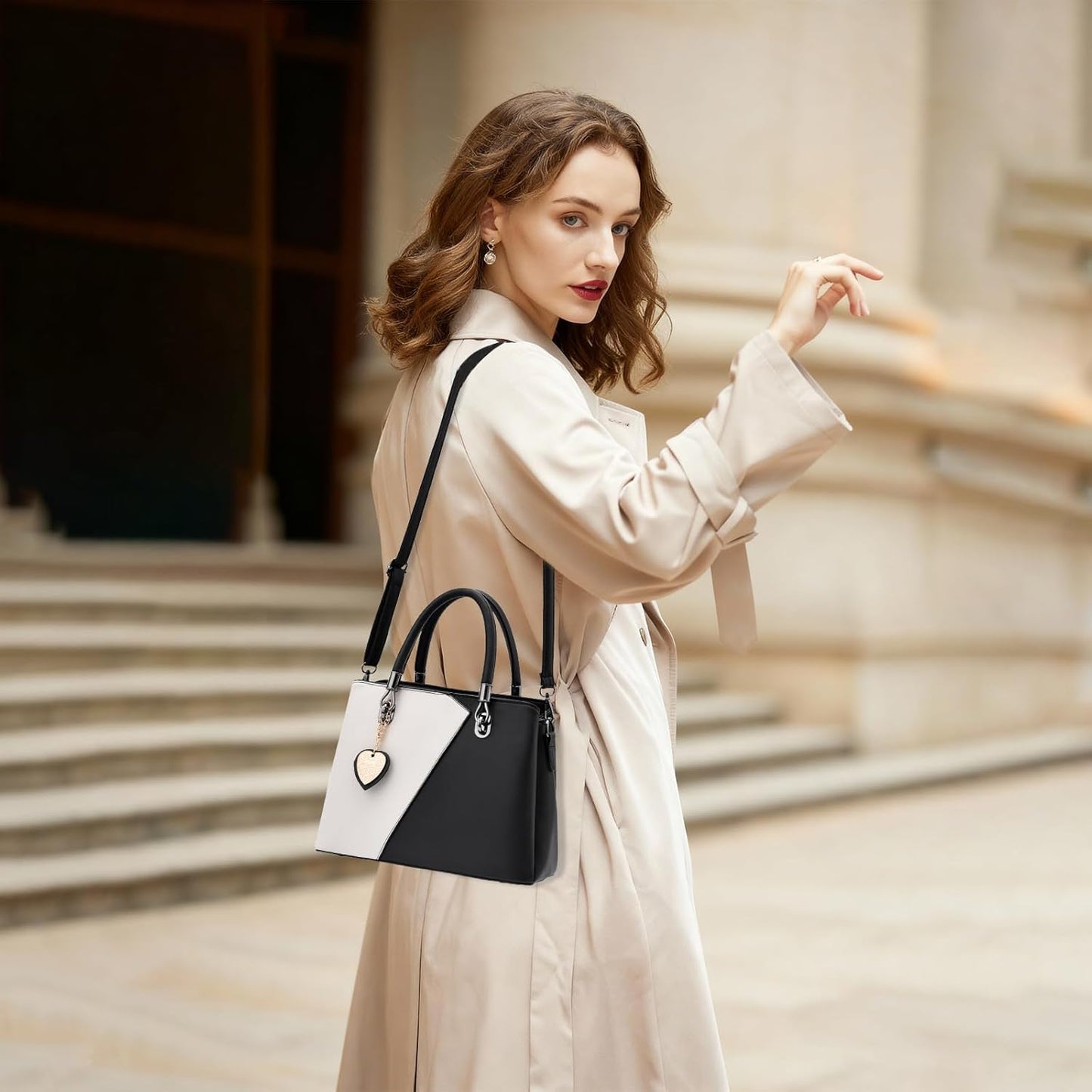 Women PU Leather Purses and Handbags 