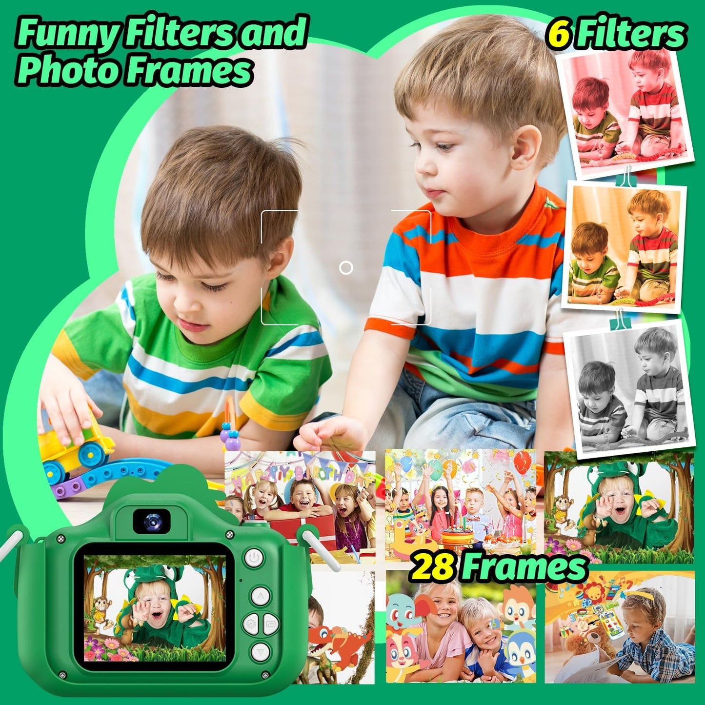 Dinosaur Kids Camera for Boys Girls