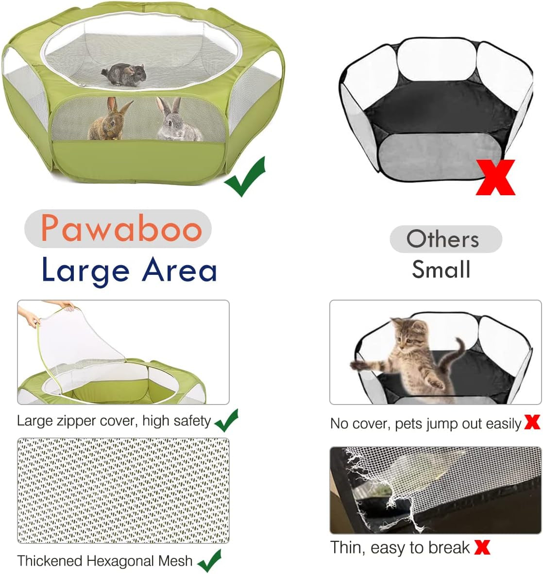 Small Animals Playpen, Waterproof cage
