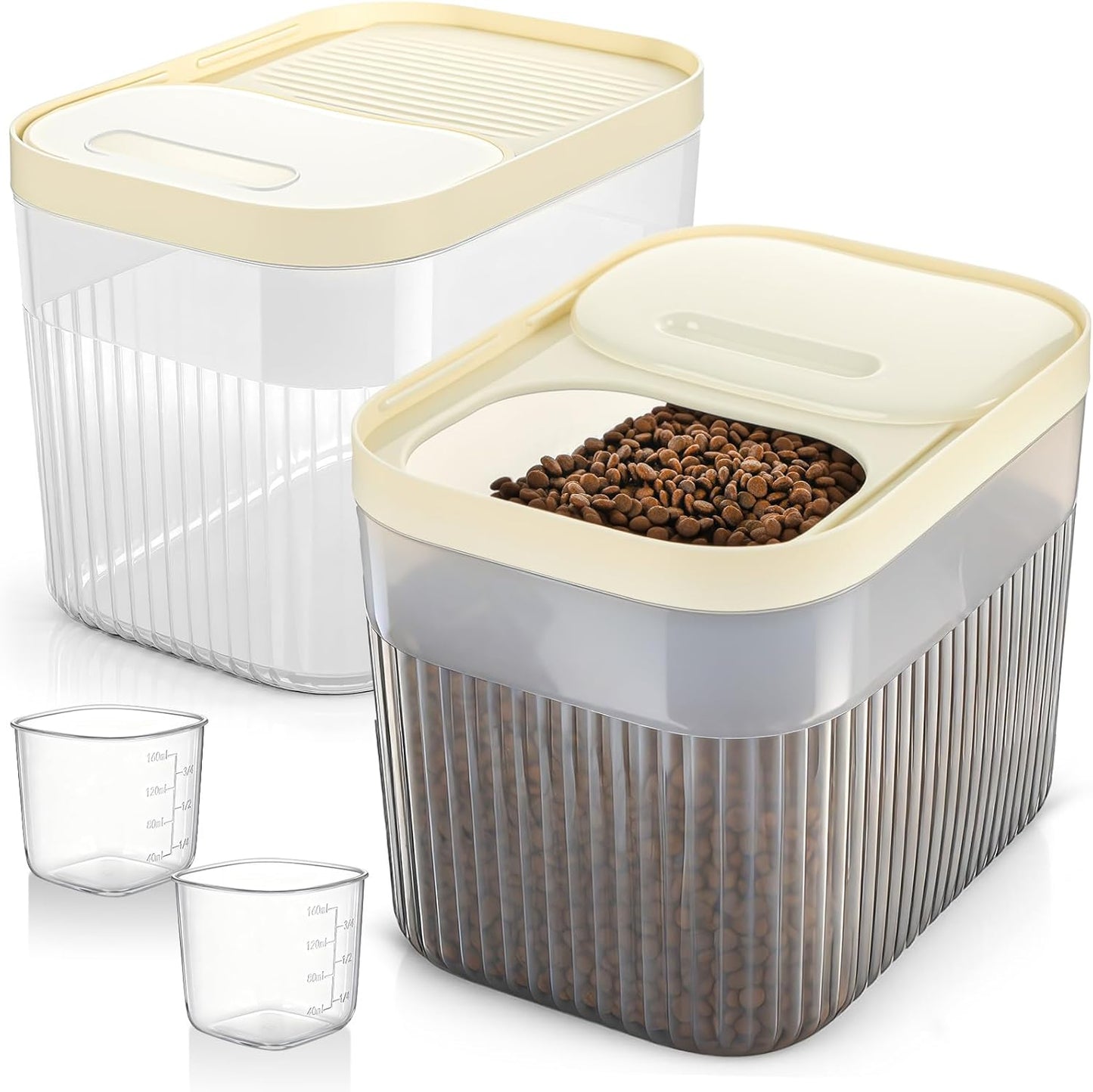2 Pack Airtight Dog Food Storage 