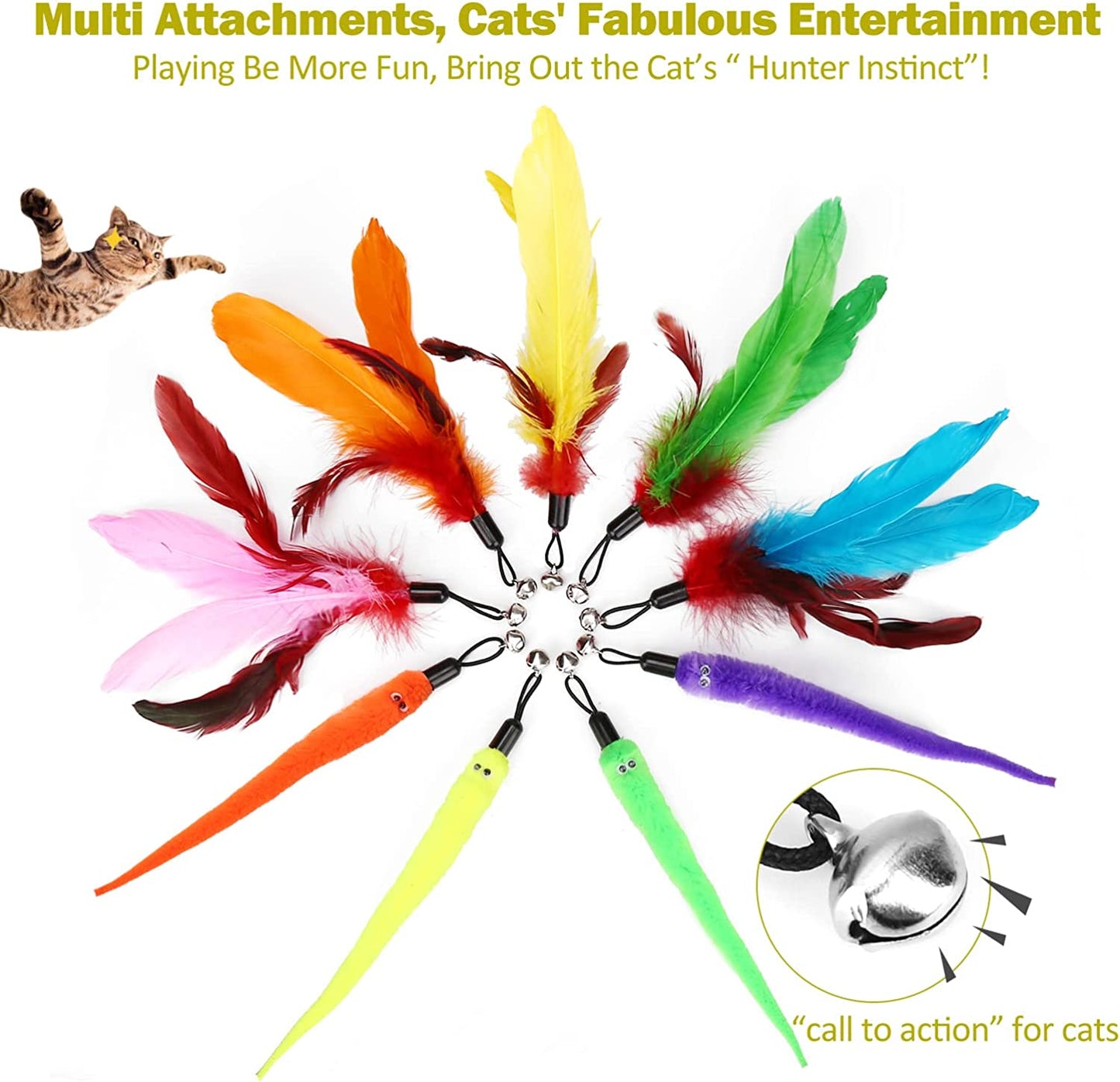 Cat Toys for Indoor Cats, Interactive 