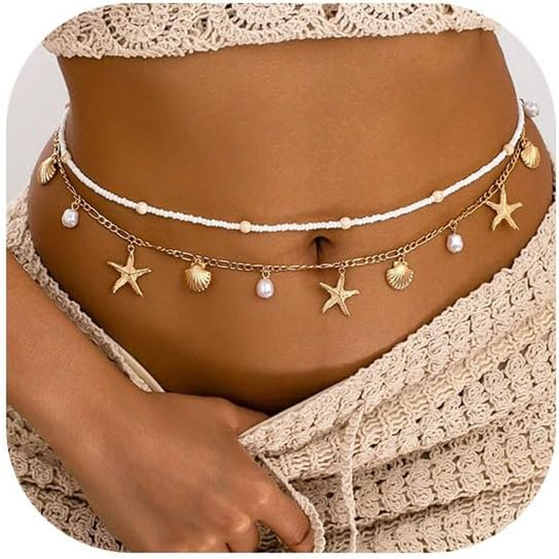 Gold Starfish Waist Chain for Women