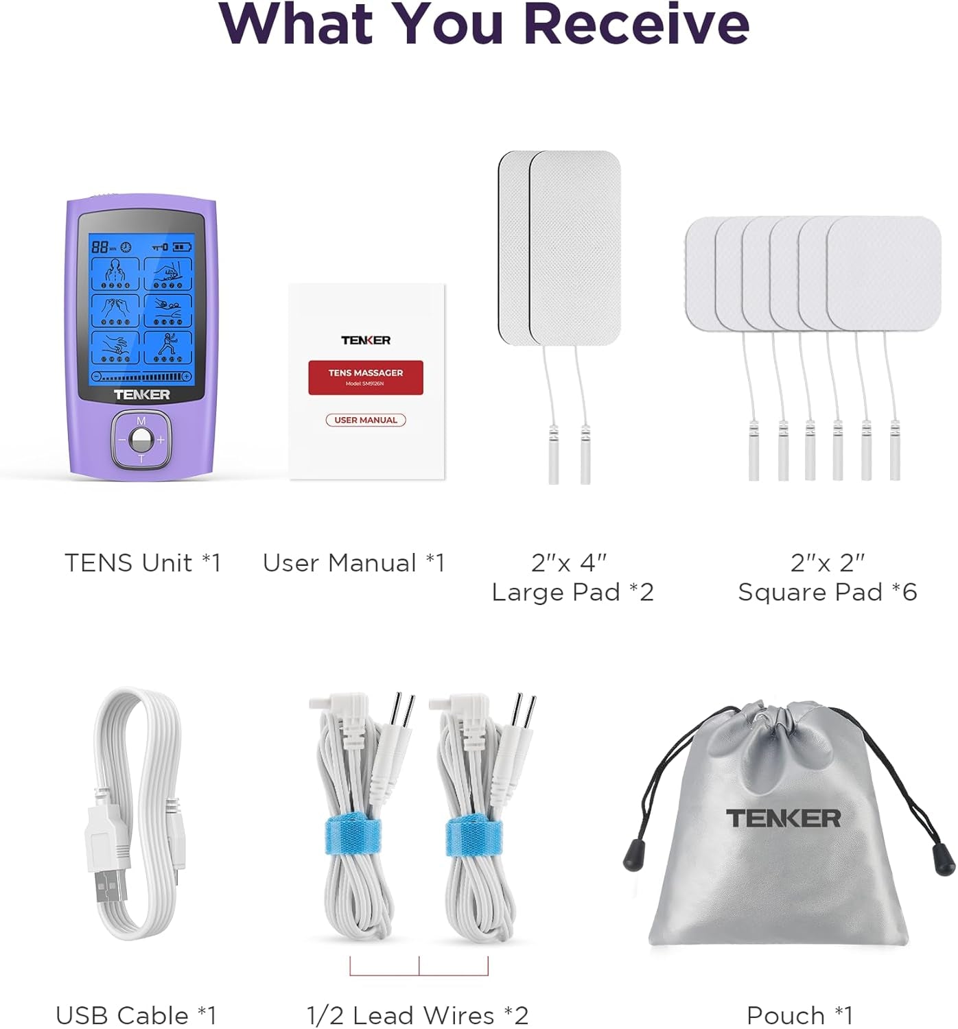 TENS Unit Muscle Stimulator, 24 Modes