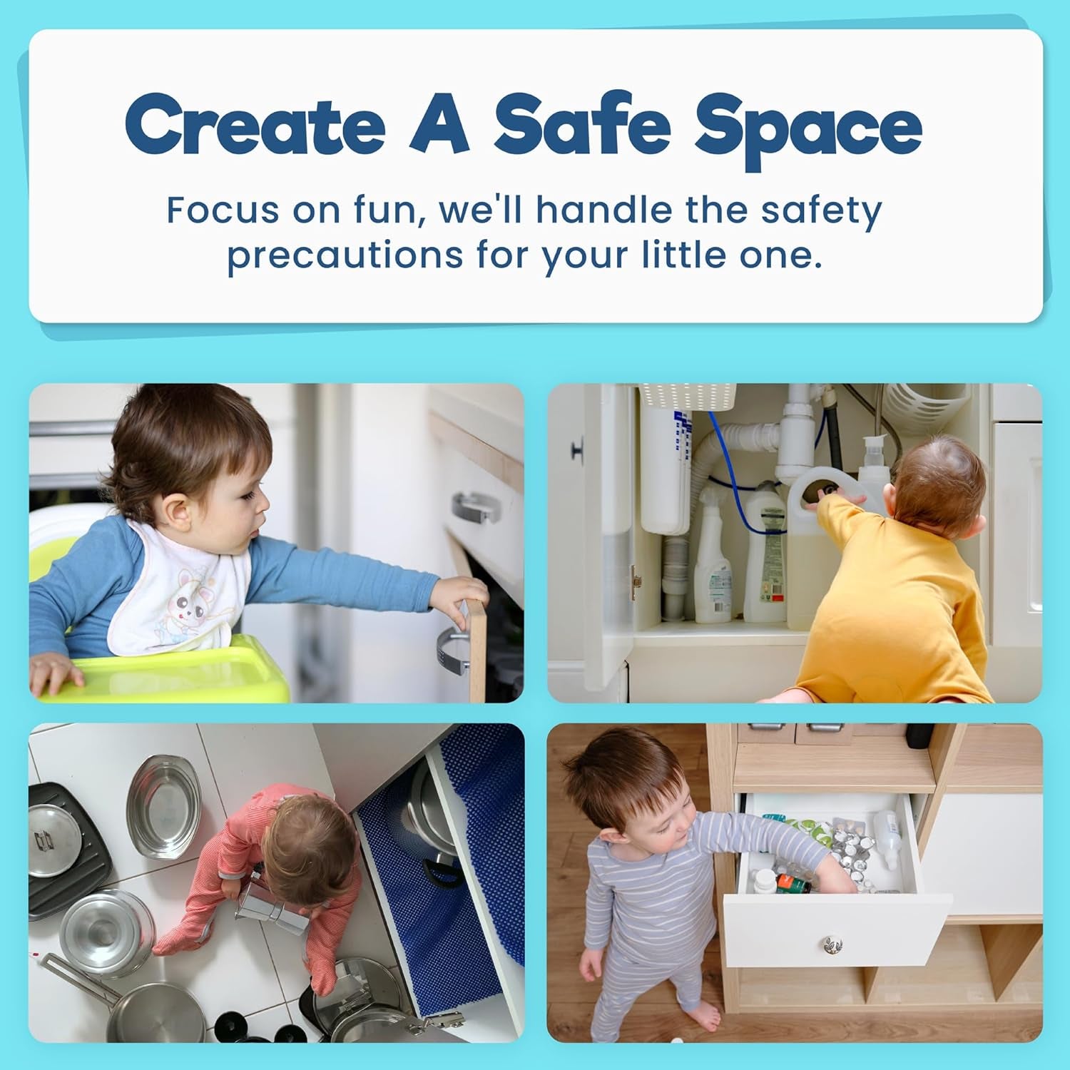 Upgraded Invisible Baby Proofing Cabinet