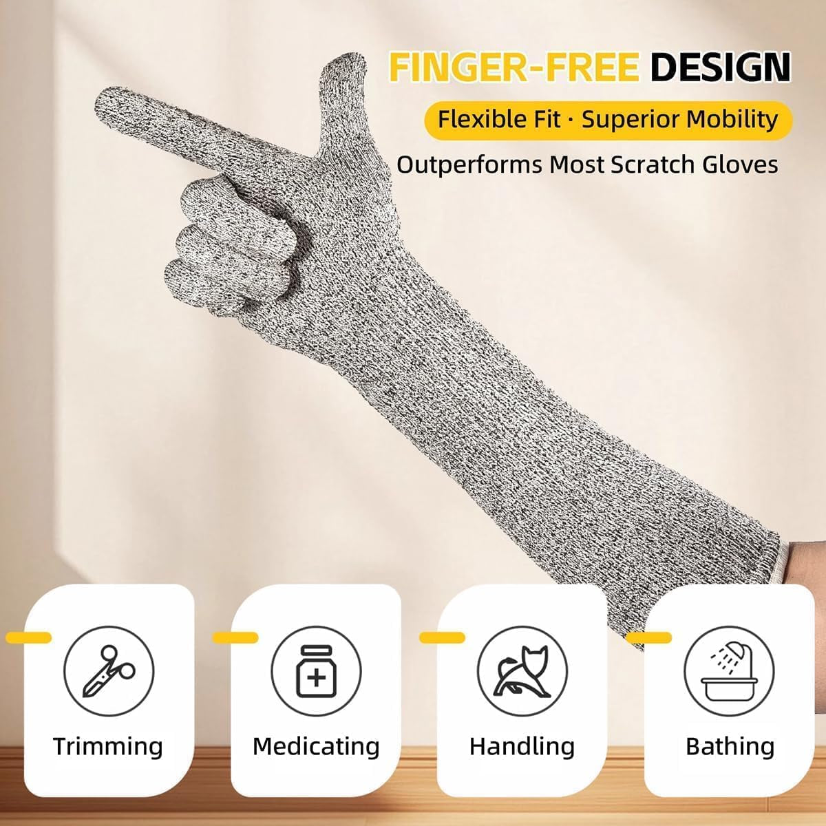 Ultra-Flexible Pet Handling Sleeves