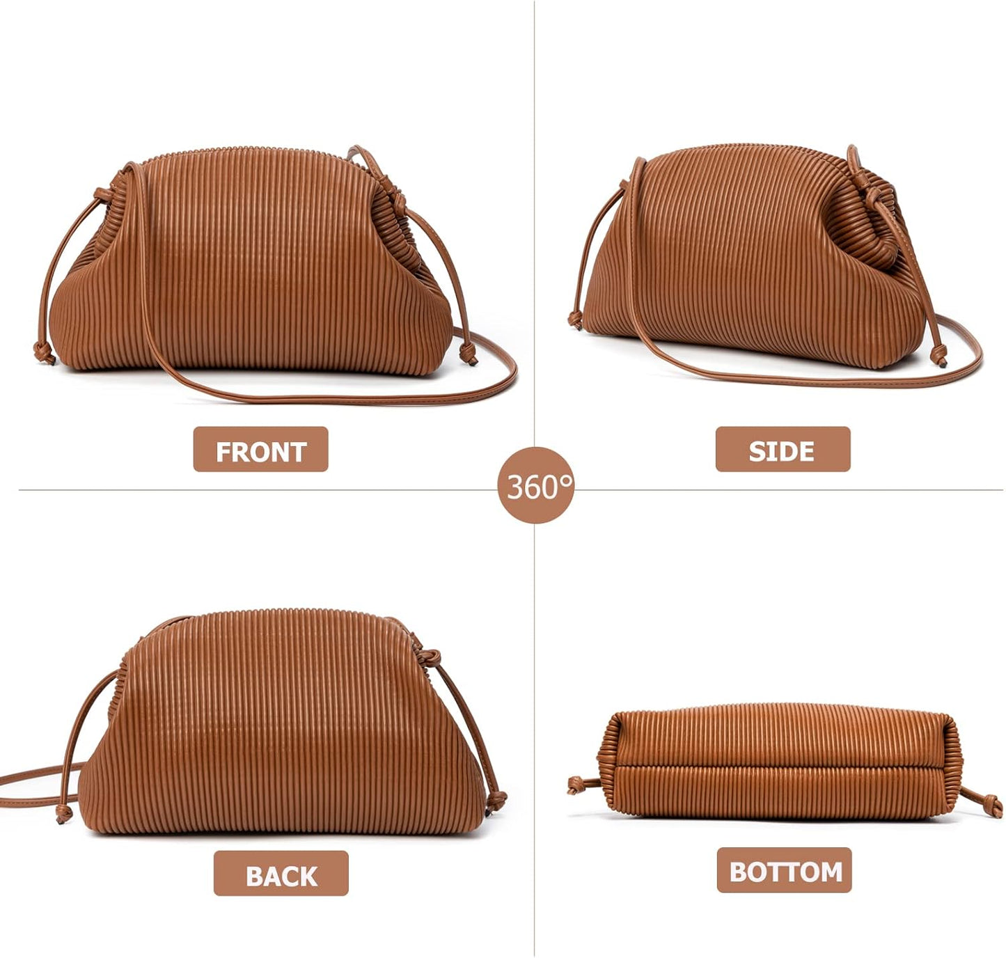 Clutch Purses for Women, Soft Cloud Bag