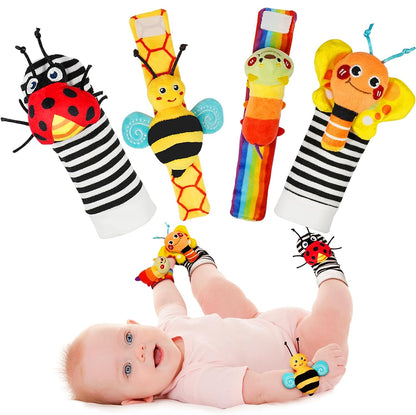 Baby Wrist Rattle Socks and Foot Set