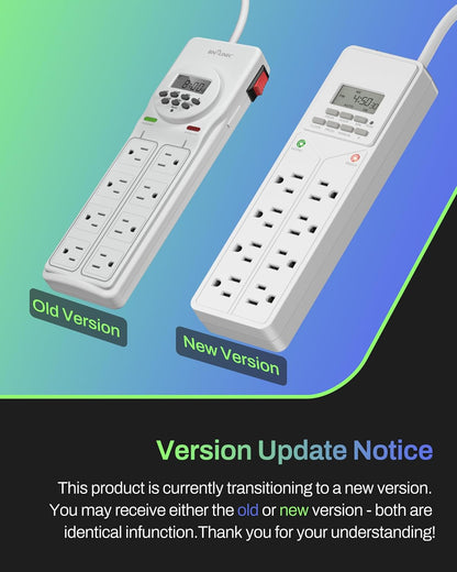 8Outlet Surge Protector ,7Day Digital